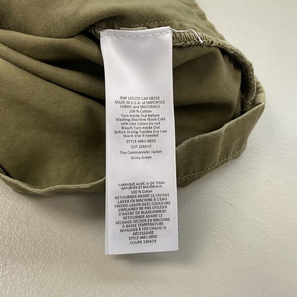 Current Elliott Commander Jacket Women Size 3 Large Army Green Military Gorpcore - Picture 10 of 14